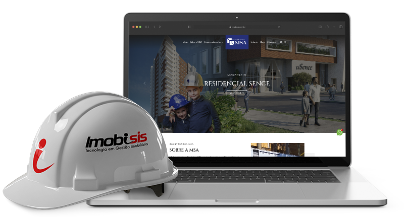 Solução Imobisis para construtoras com site, CRM e gestão de plantões