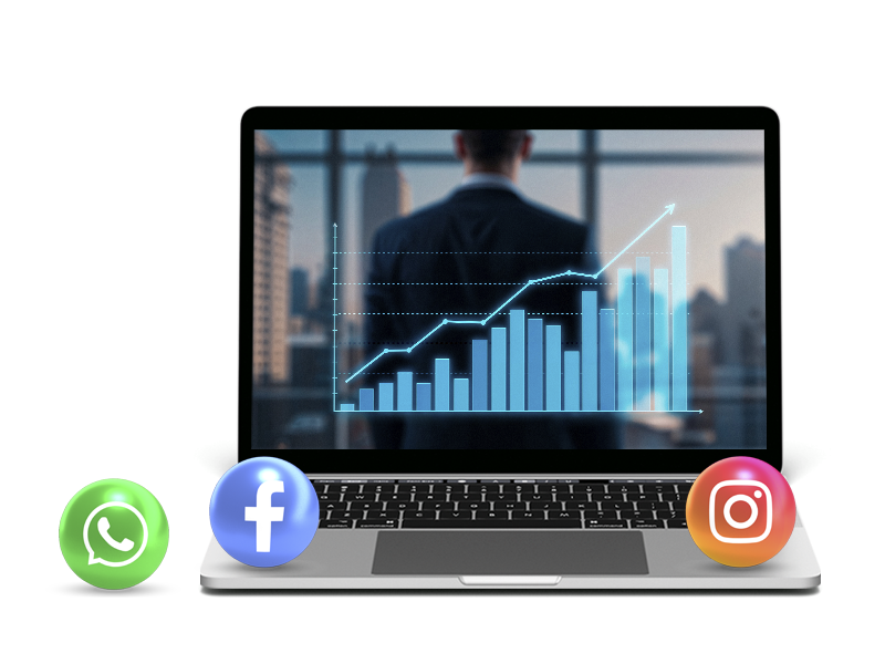 Visual de marketing imobiliário integrado ao ecossistema Imobisis